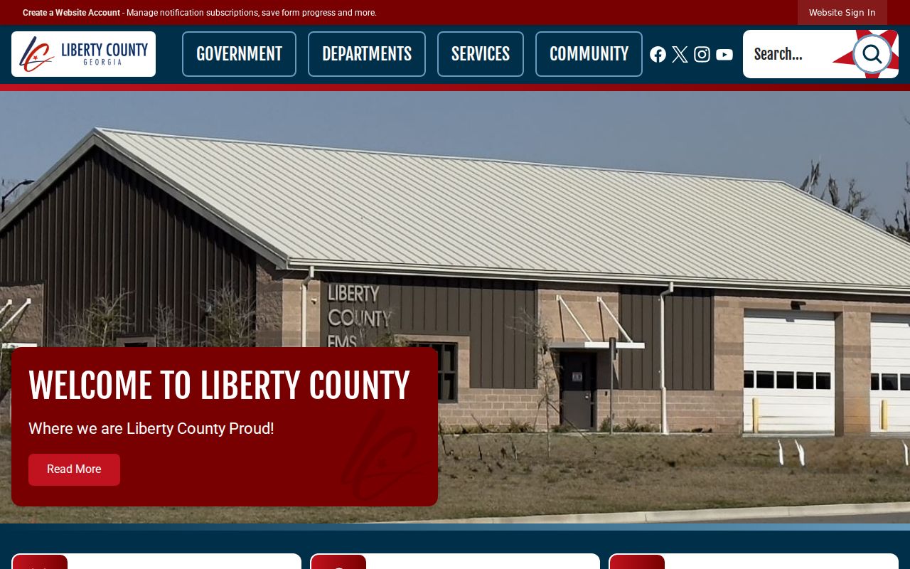 Liberty County government home page and service directory